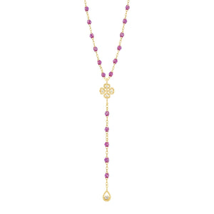 Gigi Clozeau - Lucky Classic Gigi Galaxy Diamond rosary, Yellow Gold, 17.7"