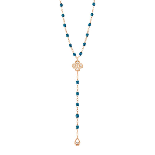 Gigi Clozeau - Lucky Classic Gigi Jungle diamond rosary, Rose Gold, 17.7