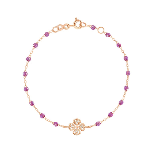 Gigi Clozeau - Lucky Clover Classic Gigi Galaxy Diamond Bracelet, Rose Gold, 6.7