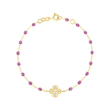Gigi Clozeau - Lucky Clover Classic Gigi Galaxy Diamond Bracelet, Yellow Gold, 6.7"