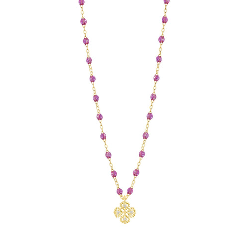 Gigi Clozeau - Lucky Clover Classic Gigi Galaxy Diamond Necklace, Yellow Gold, 16.5