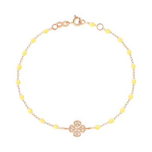 Gigi Clozeau - Lucky Clover Classic Gigi Mimosa Diamond Bracelet, Rose Gold, 6.7