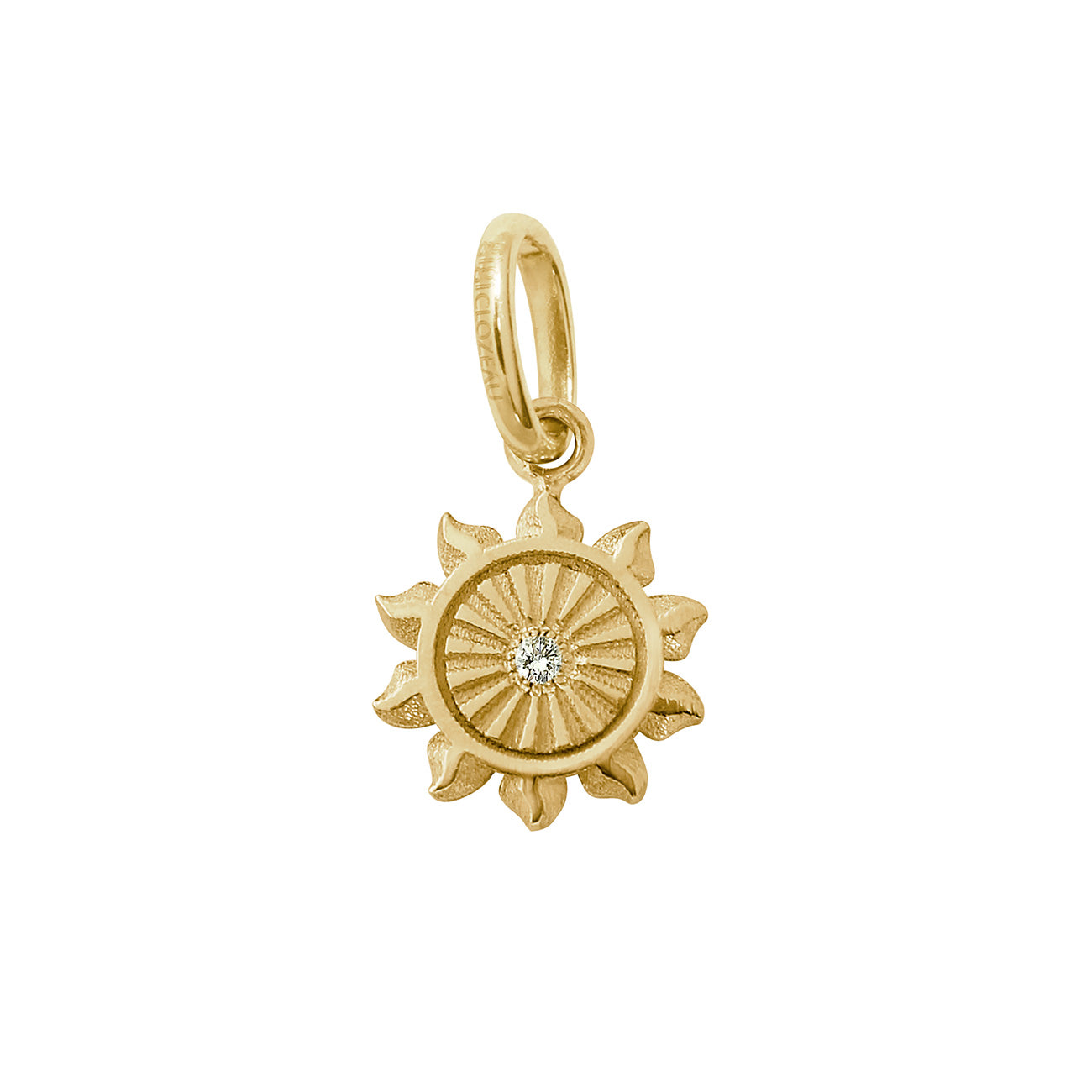 Gigi Clozeau - Lucky Sun Diamond Pendant, Yellow Gold