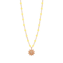 Gigi Clozeau - Lucky Sun Mimosa Diamond Necklace, Rose Gold, 16.5"