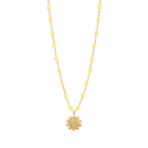 Gigi Clozeau - Lucky Sun Mimosa Diamond Necklace, Yellow Gold, 16.5"