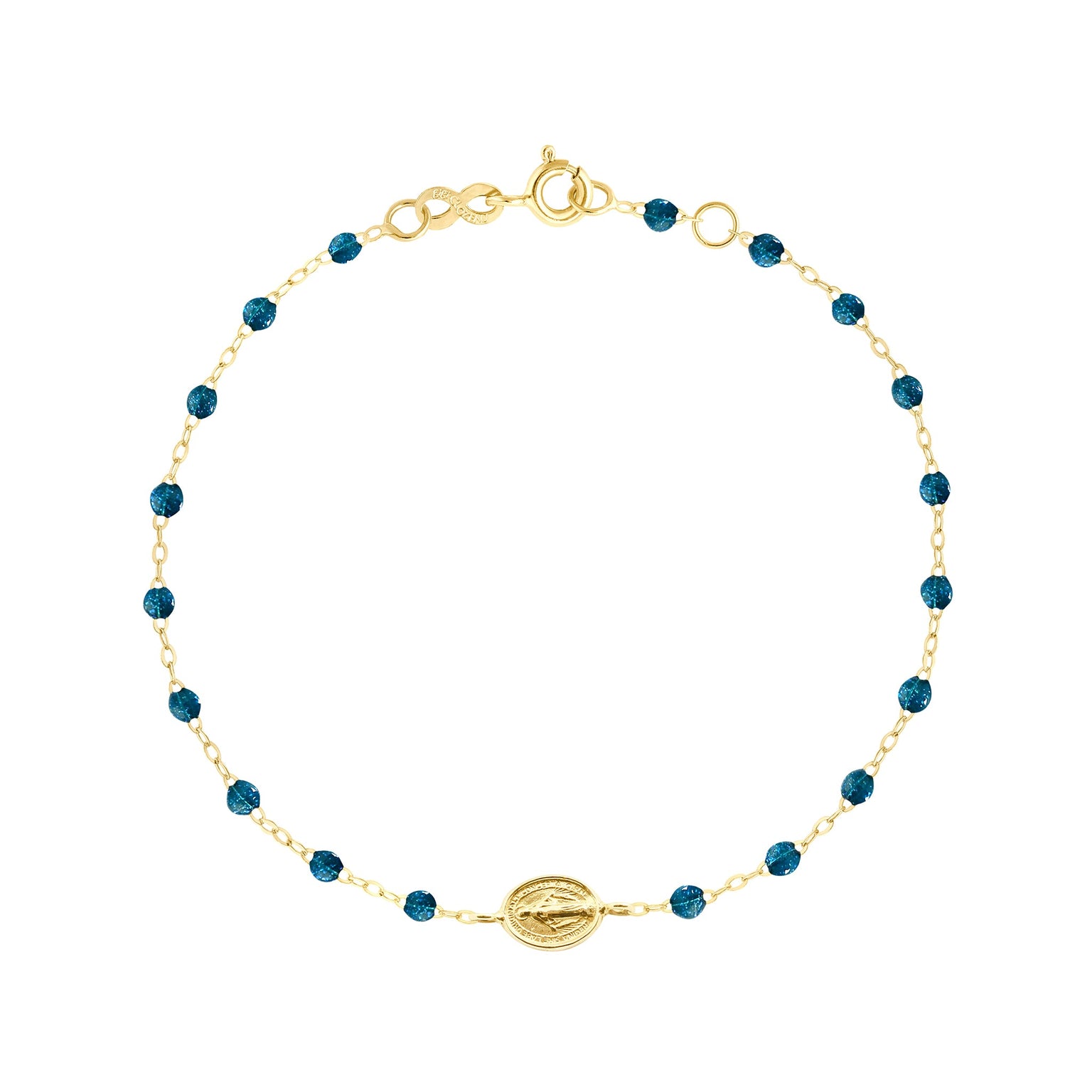 Gigi Clozeau - Madone Charm Classic Gigi Jungle bracelet, Yellow Gold, 6.7"