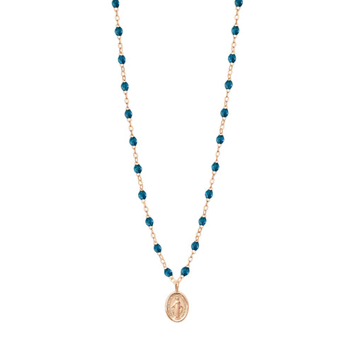 Gigi Clozeau - Madone Charm Classic Gigi Jungle necklace, Rose Gold, 16.5