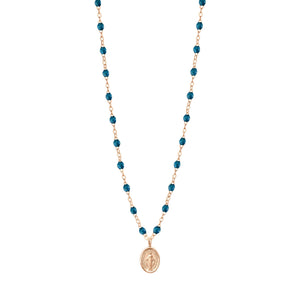 Gigi Clozeau - Madone Charm Classic Gigi Jungle necklace, Rose Gold, 16.5"