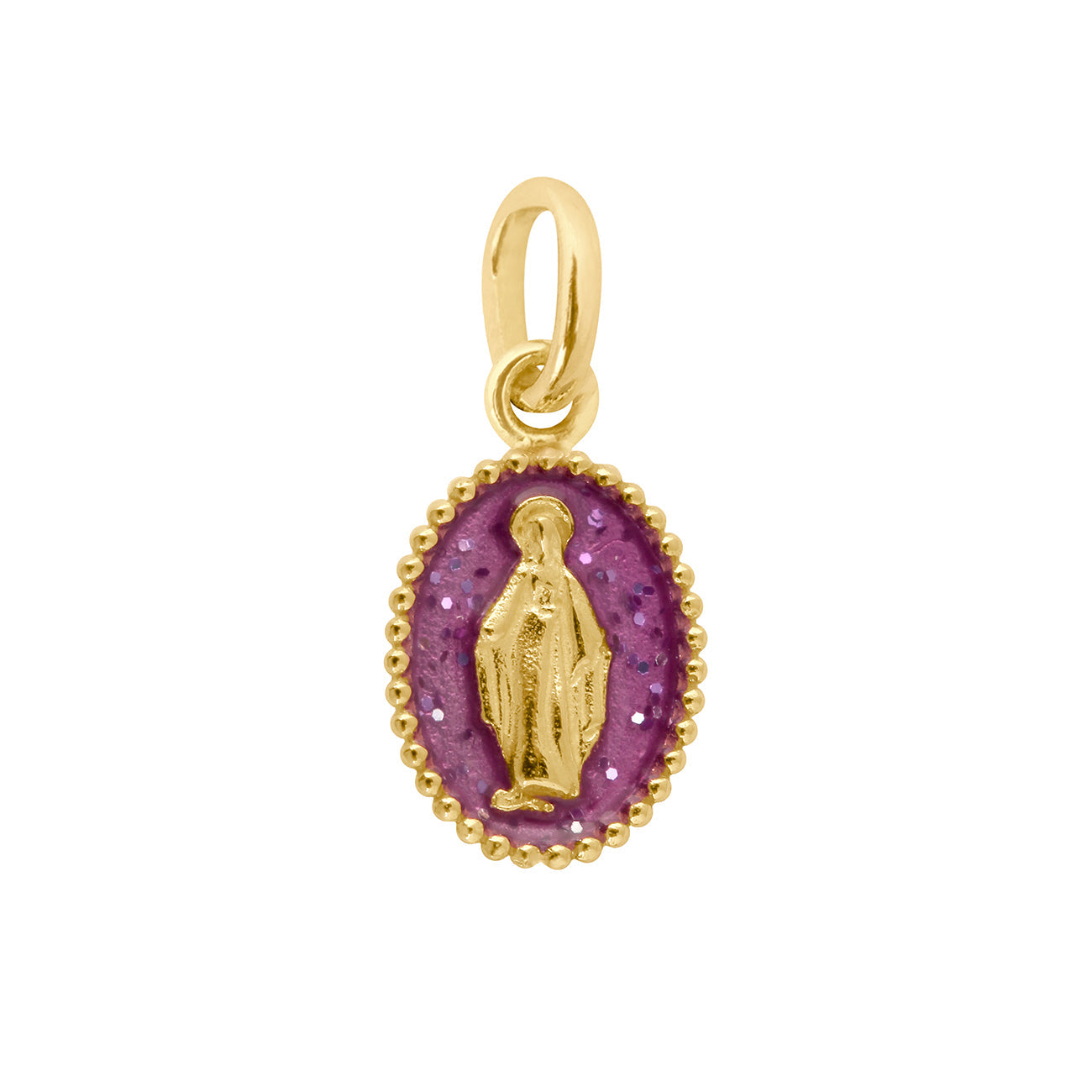 Gigi Clozeau - Madone Galaxy Resin Pendant, Yellow Gold