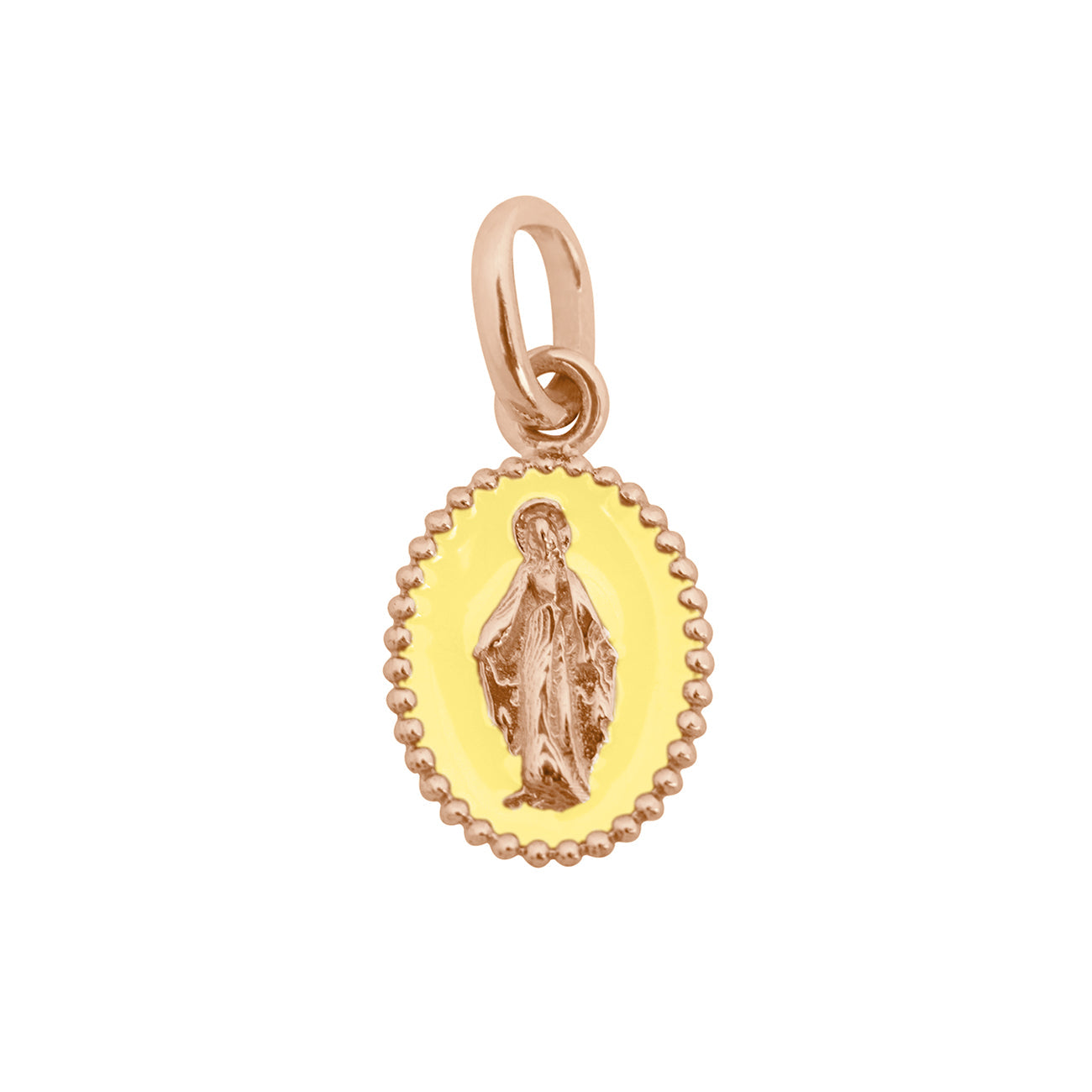 Gigi Clozeau - Madone Mimosa Resin pendant, Rose Gold