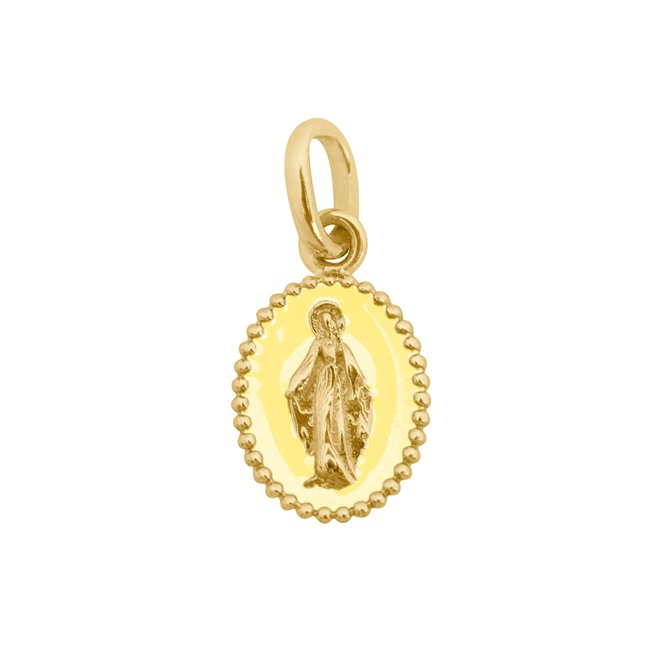 Gigi Clozeau - Madone Mimosa Resin pendant, Yellow Gold