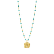 Gigi Clozeau - Miss Lumière Turquoise Green Diamond Necklace, Yellow Gold, 16.5"