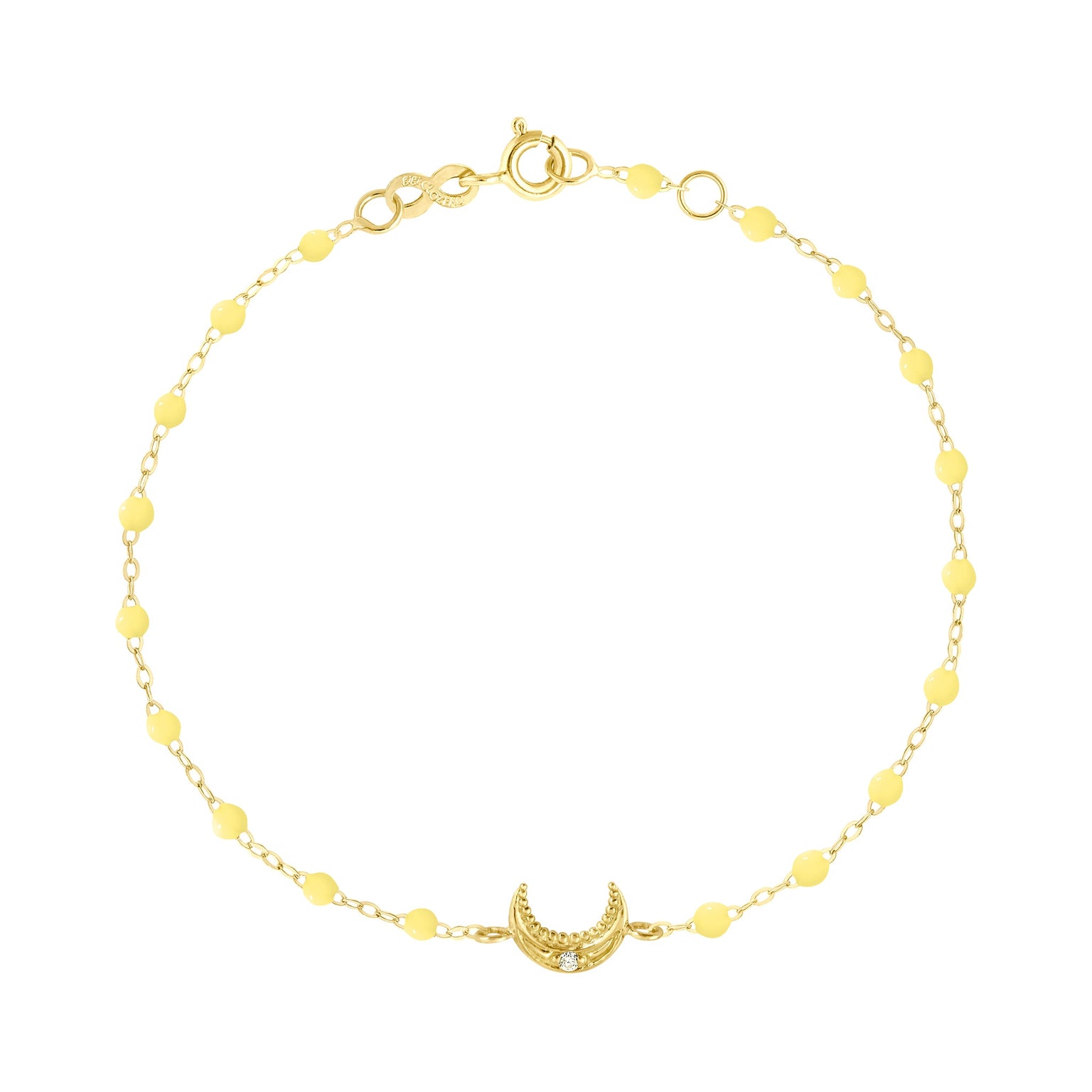 Gigi Clozeau - Moon Mimosa Diamond Bracelet, Yellow Gold, 6.7"