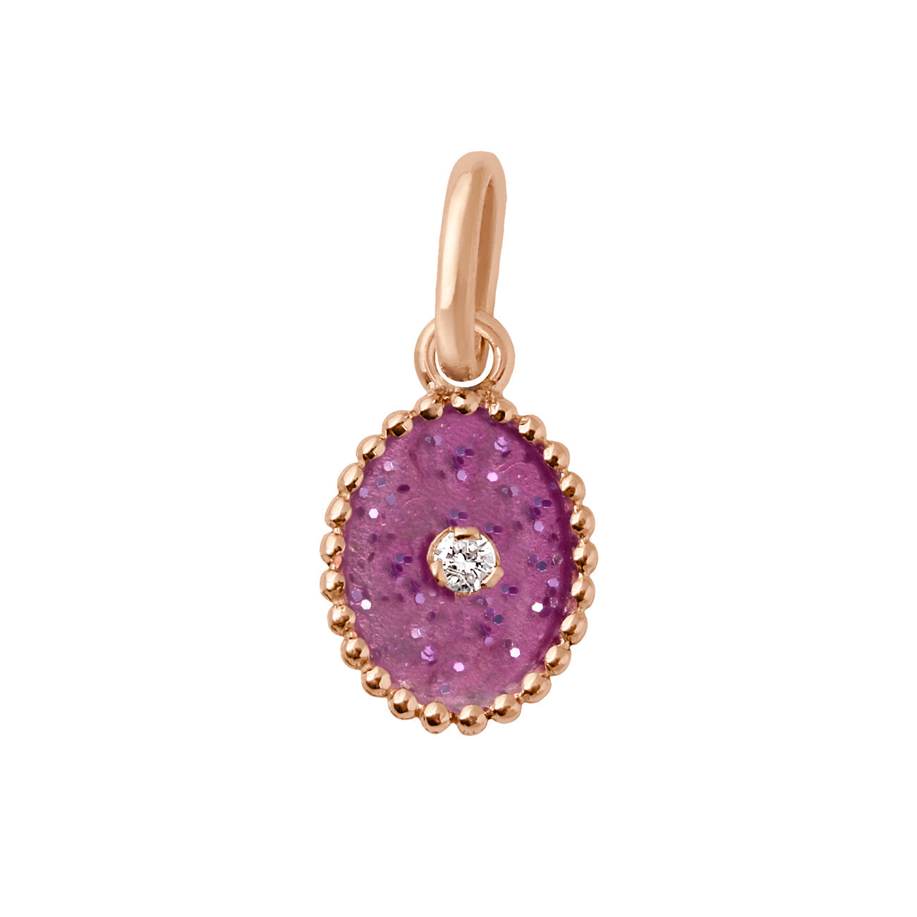 Gigi Clozeau - North Star Galaxy Resin Pendant, Rose Gold