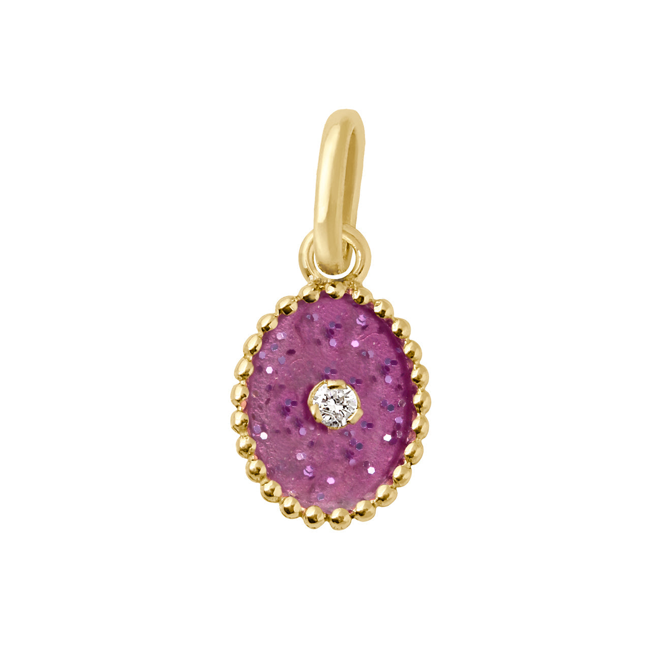 Gigi Clozeau - North Star Galaxy Resin Pendant, Yellow Gold