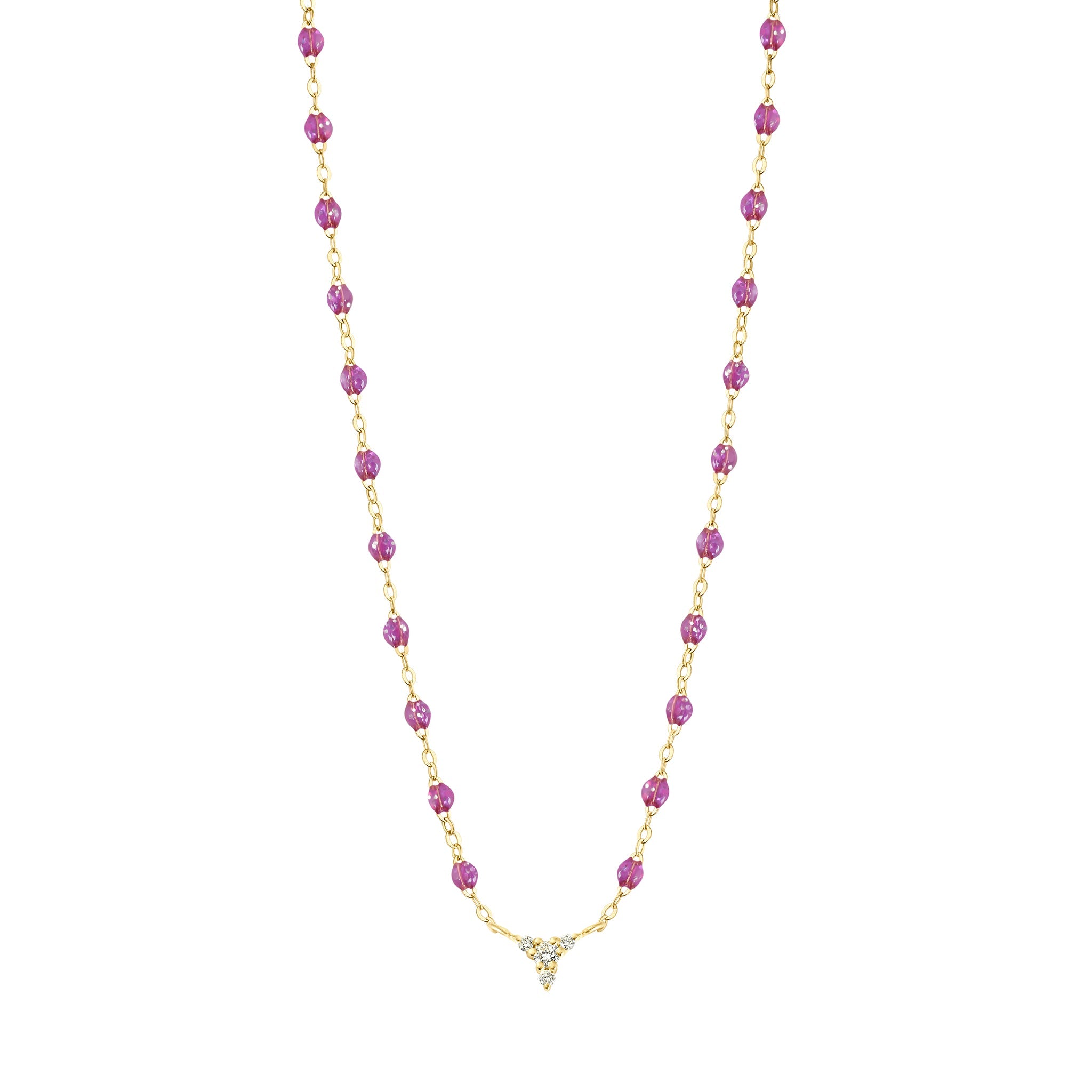 Gigi Clozeau - Petite Kosmos Galaxy Necklace, Yellow Gold, 16.5"