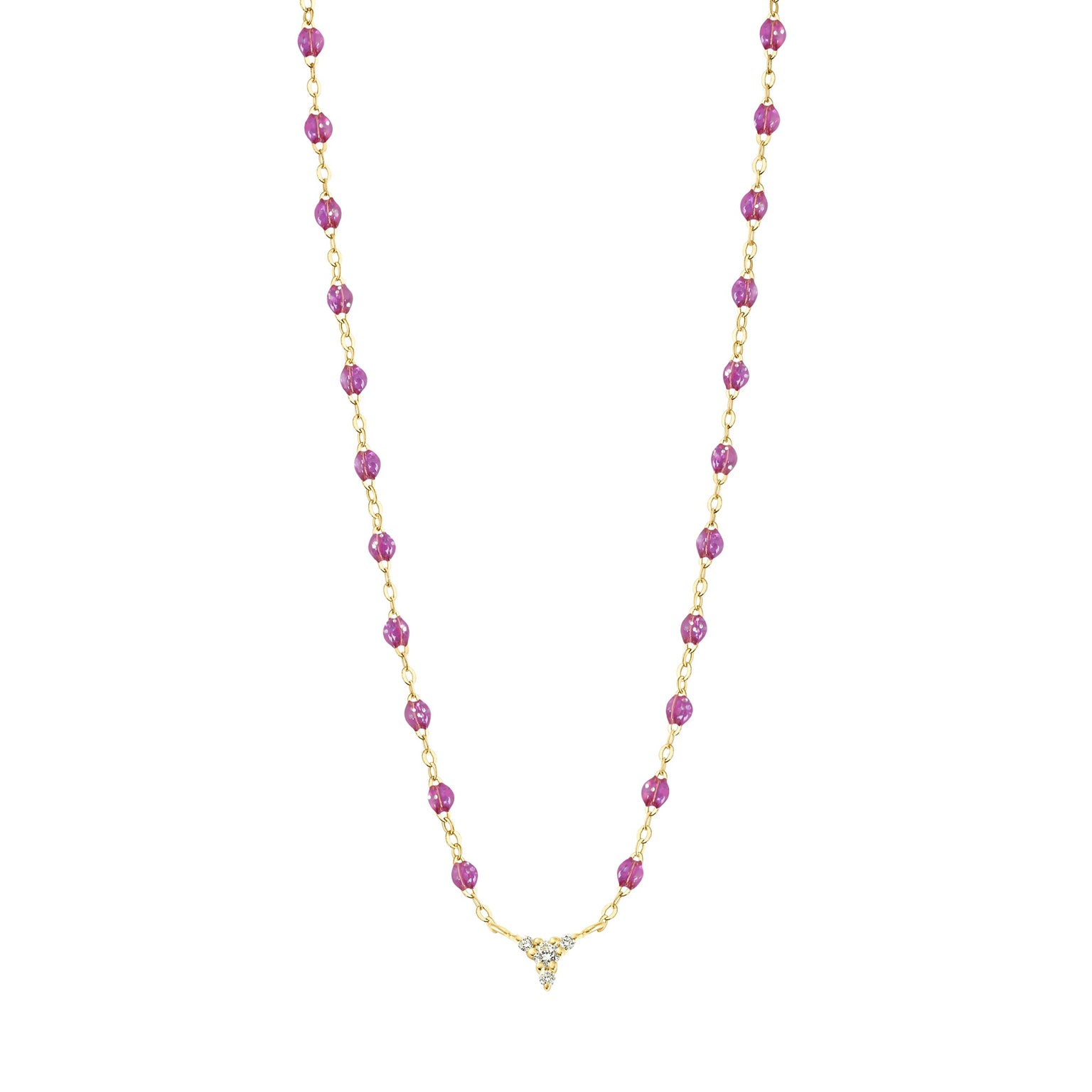 Gigi Clozeau - Petite Kosmos Galaxy Necklace, Yellow Gold, 16.5"