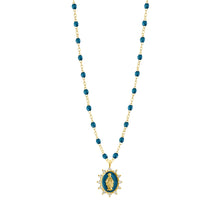 Gigi Clozeau - Petite Madone Supreme Jungle diamond necklace, Yellow Gold, 16.5"