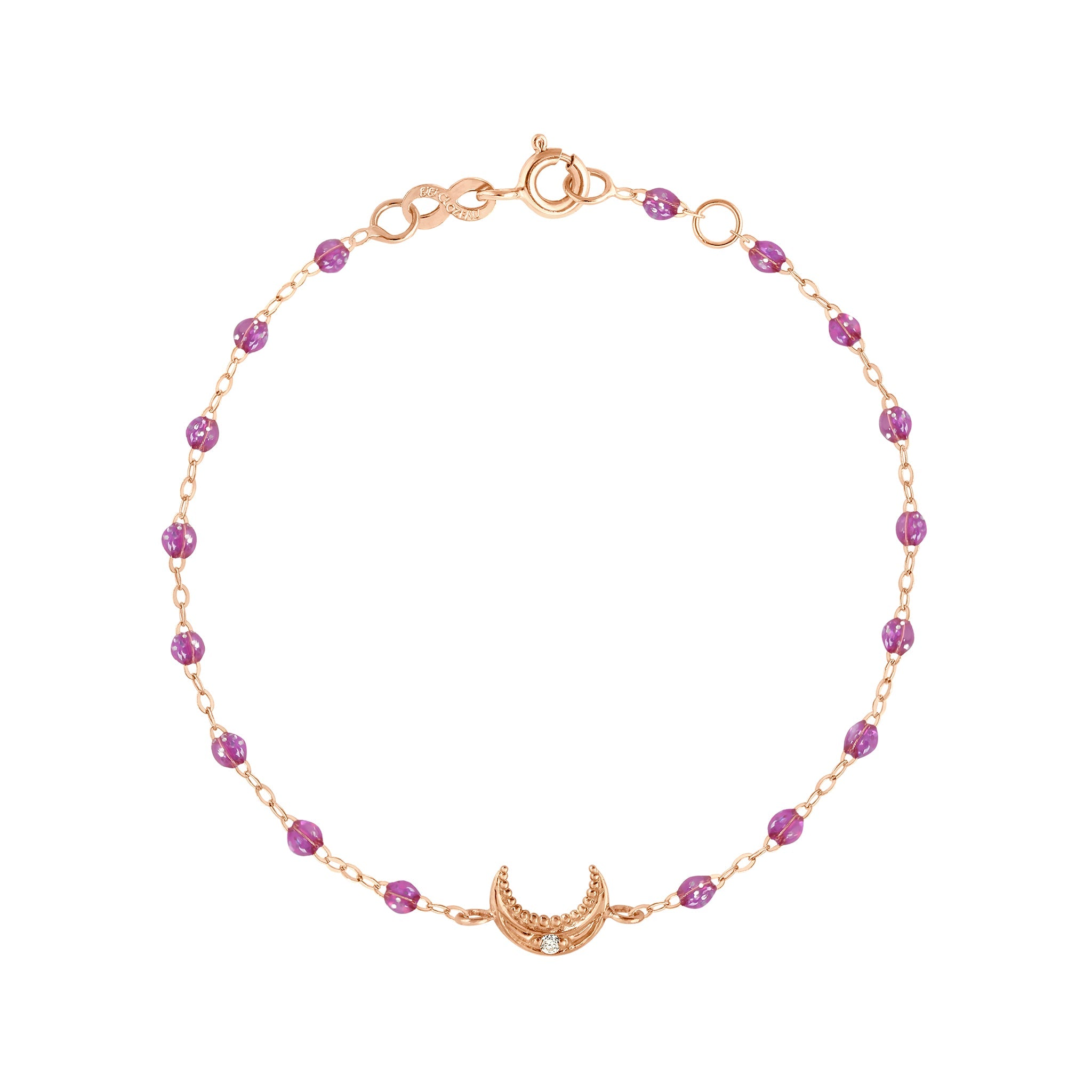 Gigi Clozeau - Petite Moon Classic Gigi Galaxy Diamond Bracelet, Rose Gold, 6.7"