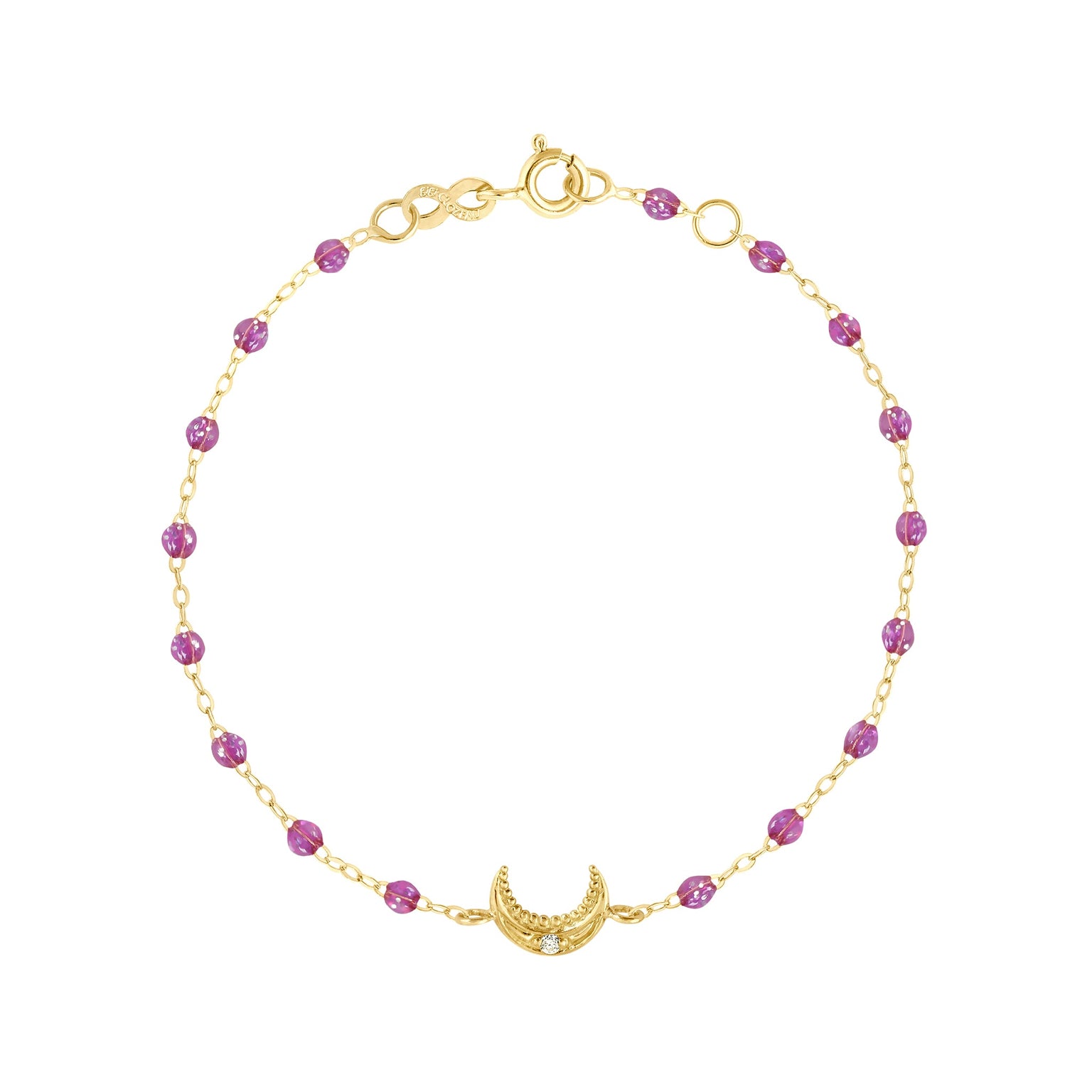 Gigi Clozeau - Petite Moon Classic Gigi Galaxy Diamond Bracelet, Yellow Gold, 6.7"