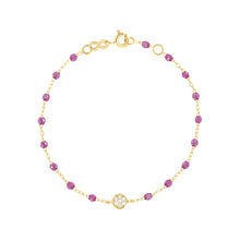 Gigi Clozeau - Puce Classic Gigi Galaxy Diamond Bracelet, Yellow Gold, 6.7"