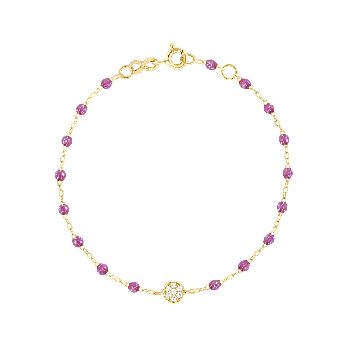 Puce Classic Gigi Galaxy Diamond Bracelet, Yellow Gold, 6.7
