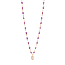 Gigi Clozeau - Puce Classic Gigi Galaxy Diamond Necklace, Rose Gold, 16.5"
