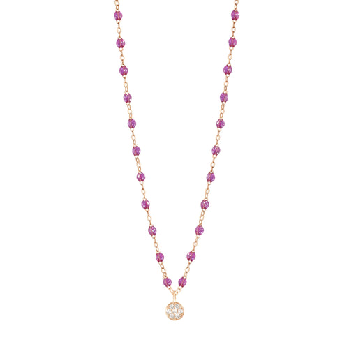Gigi Clozeau - Puce Classic Gigi Galaxy Diamond Necklace, Rose Gold, 16.5