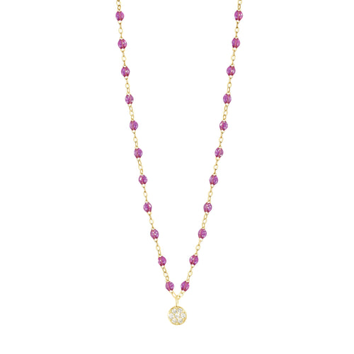Gigi Clozeau - Puce Classic Gigi Galaxy Diamond Necklace, Yellow Gold, 16.5