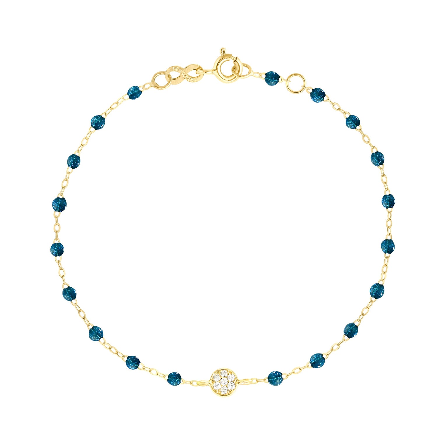 Gigi Clozeau - Puce Classic Gigi Jungle diamond bracelet, Yellow Gold, 6.7"