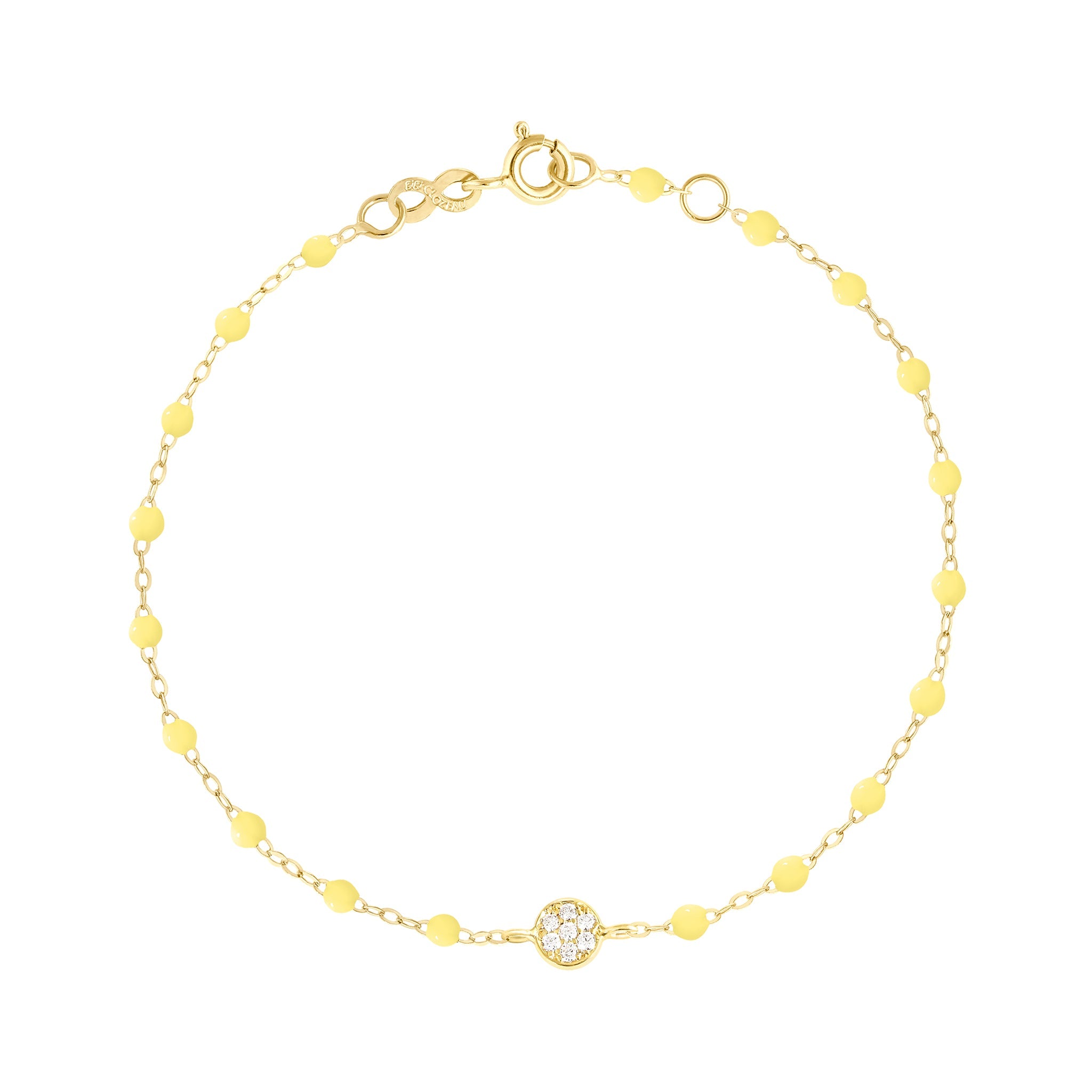 Gigi Clozeau - Puce Classic Gigi Mimosa diamond bracelet, Yellow Gold, 6.7"