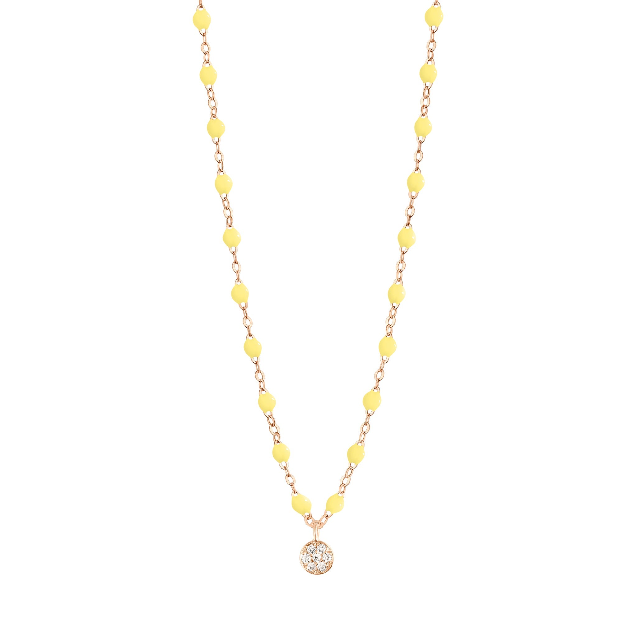 Gigi Clozeau - Puce Classic Gigi Mimosa Diamond necklace, Rose Gold, 16.5"