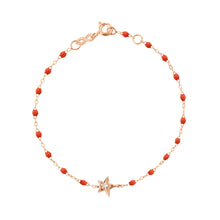 Gigi Clozeau - Star Classic Gigi Coral Diamond bracelet, Rose Gold, 6.7"