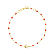 Gigi Clozeau - Star Classic Gigi Coral Diamond bracelet, Yellow Gold, 6.7"