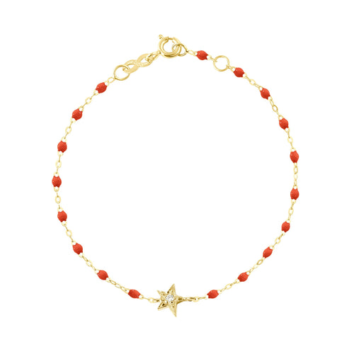 Gigi Clozeau - Star Classic Gigi Coral Diamond bracelet, Yellow Gold, 6.7