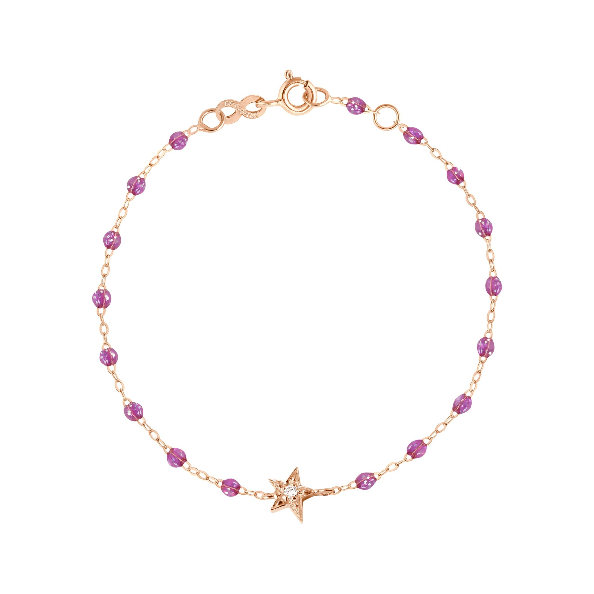 Gigi Clozeau - Star Classic Gigi Galaxy Diamond Bracelet, Rose Gold, 6.7"