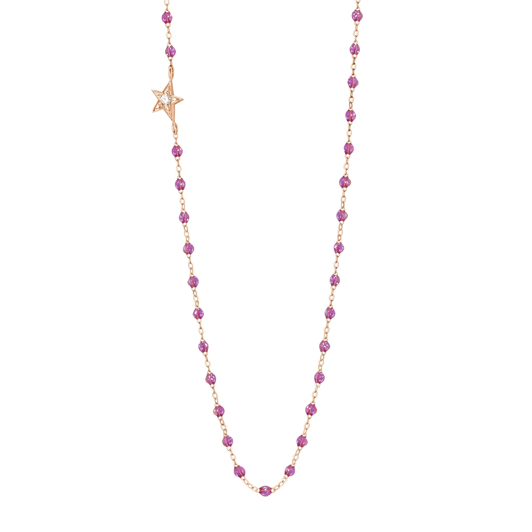 Gigi Clozeau - Star Classic Gigi Galaxy Diamond Necklace, Rose Gold, 16.5"
