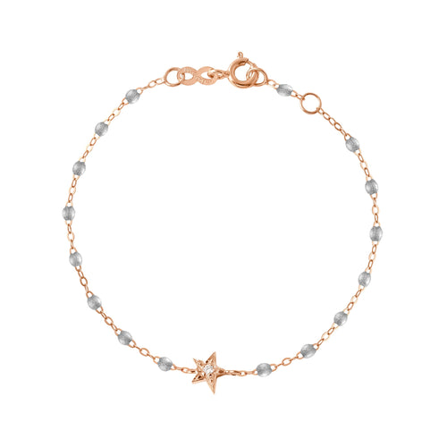 Gigi Clozeau - Star Classic Gigi Silver diamond bracelet, Rose Gold, 6.7
