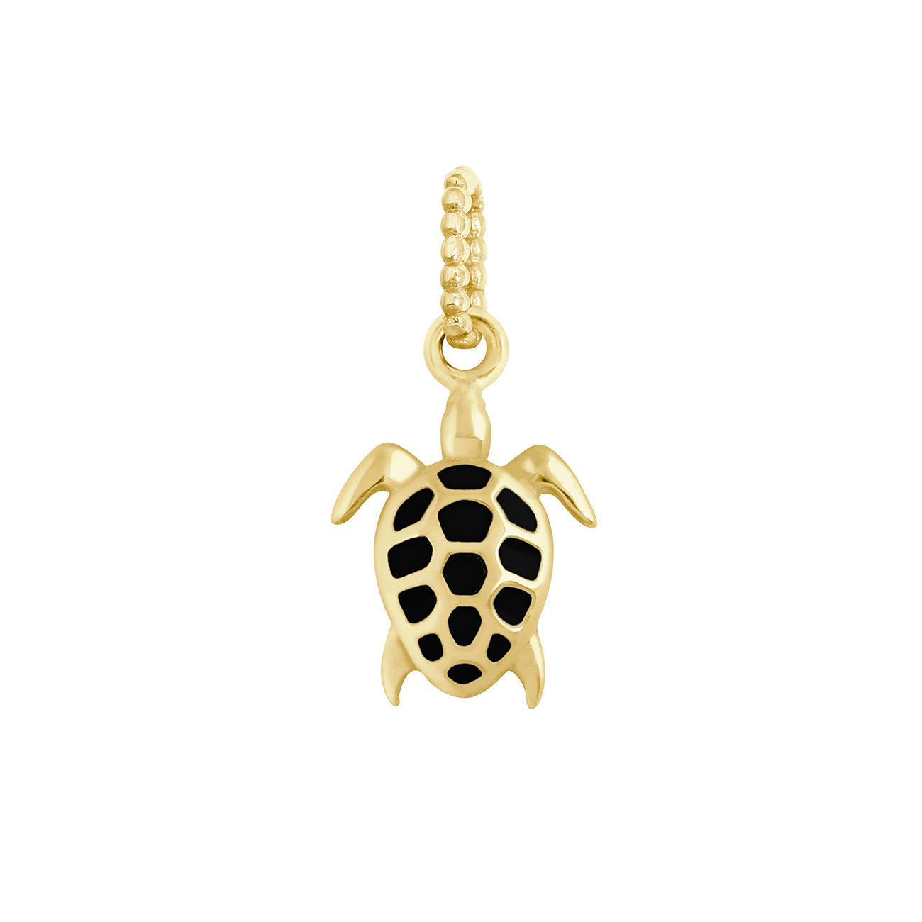 Gigi Clozeau - Turtle Black Pendant, Yellow Gold