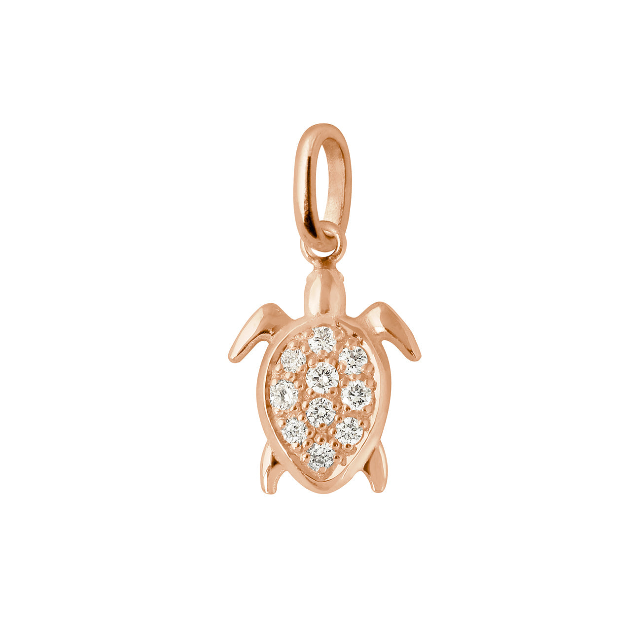 Gigi Clozeau - Turtle Diamond Pendant, Rose Gold