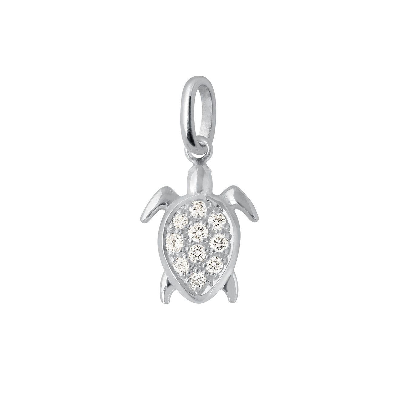 Gigi Clozeau - Turtle Diamond Pendant, White Gold