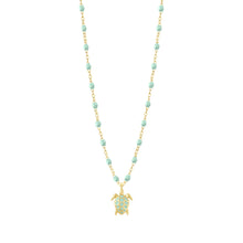 Gigi Clozeau - Turtle Jade Necklace, Yellow Gold, 16.5"