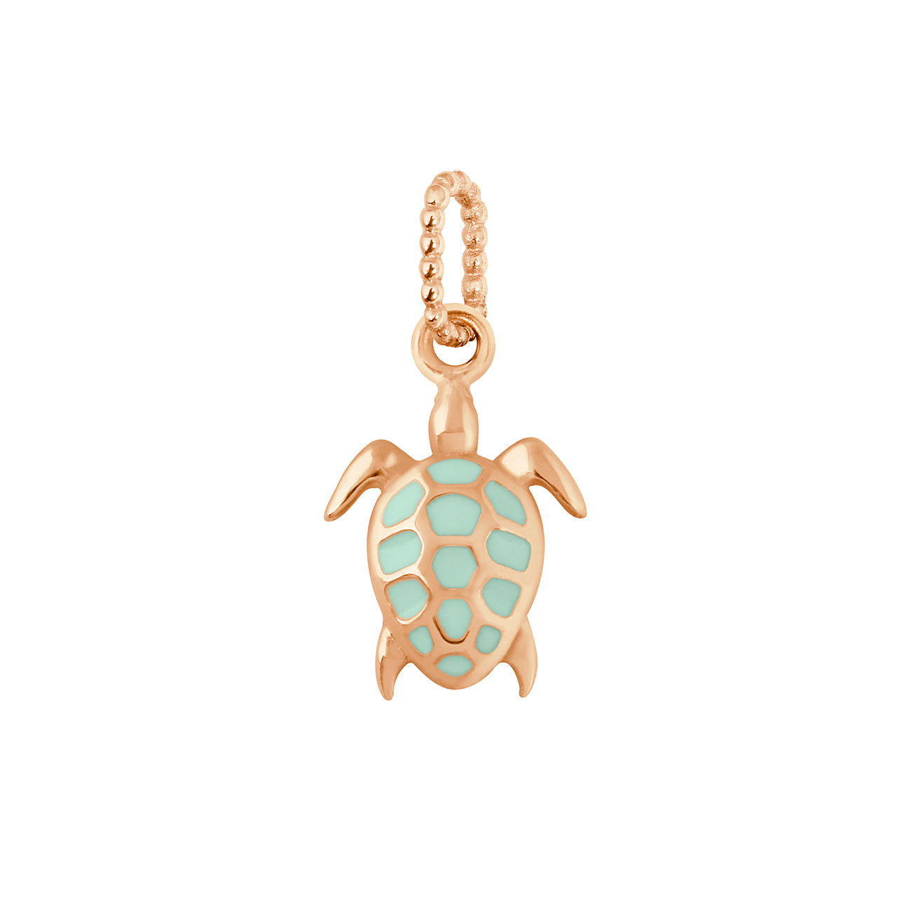 Gigi Clozeau - Turtle Jade Pendant, Rose Gold