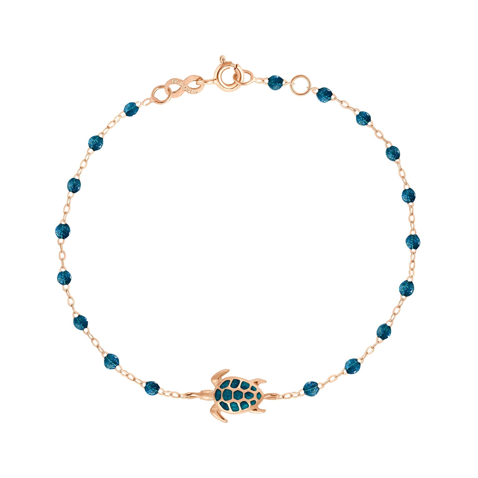 Gigi Clozeau - Turtle Jungle Bracelet, Rose Gold, 6.7"