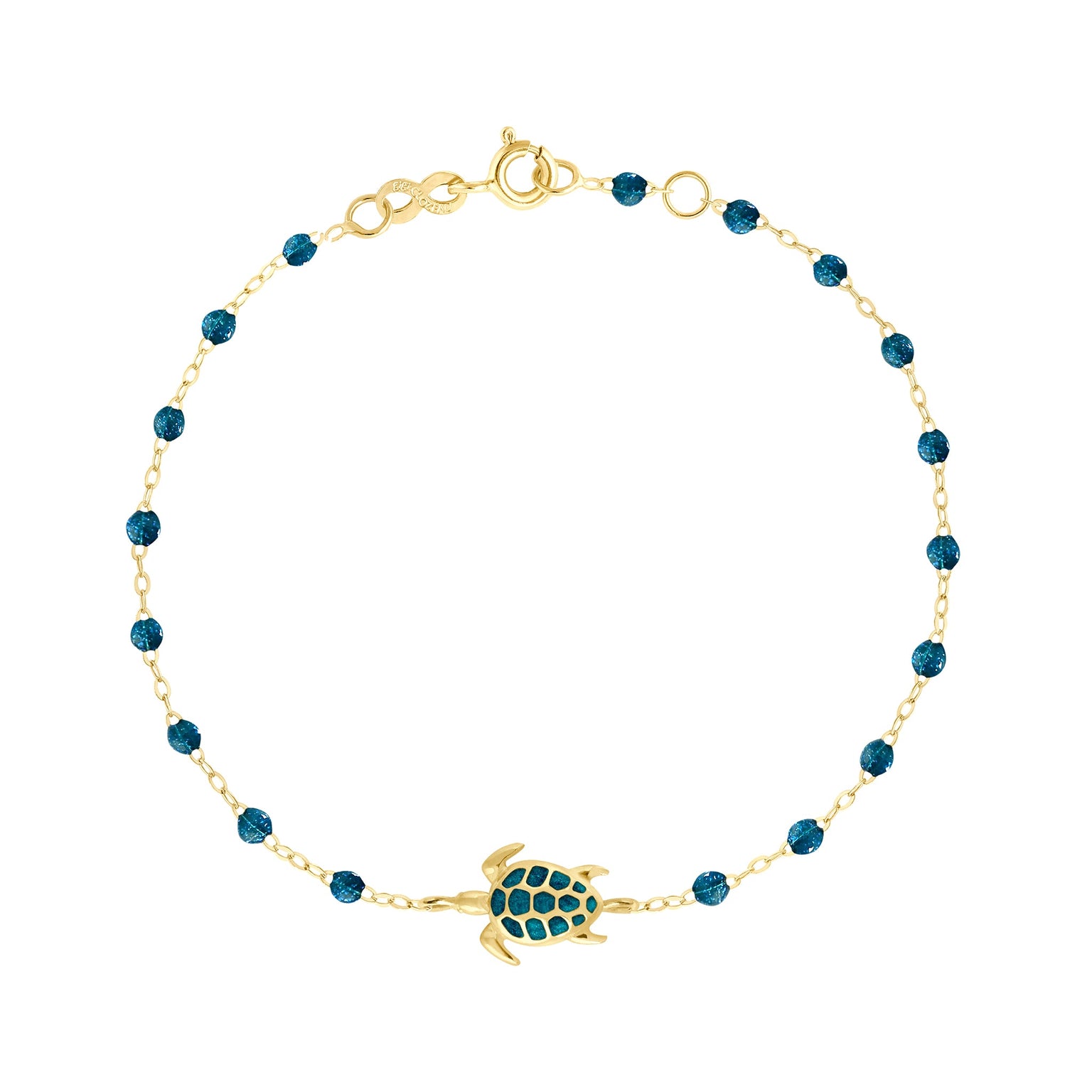 Gigi Clozeau - Turtle Jungle Bracelet, Yellow Gold, 6.7"