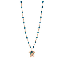 Gigi Clozeau - Turtle Jungle Necklace, Rose Gold, 16.5"