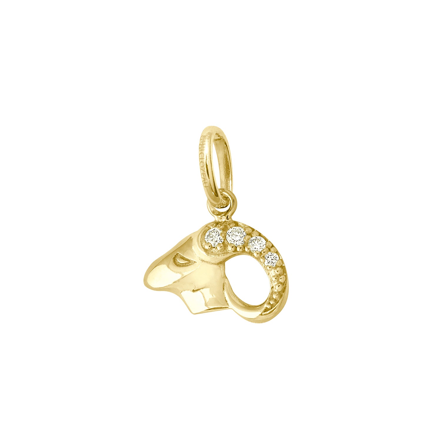 Gigi Clozeau - Aries Diamond Pendant, Yellow Gold