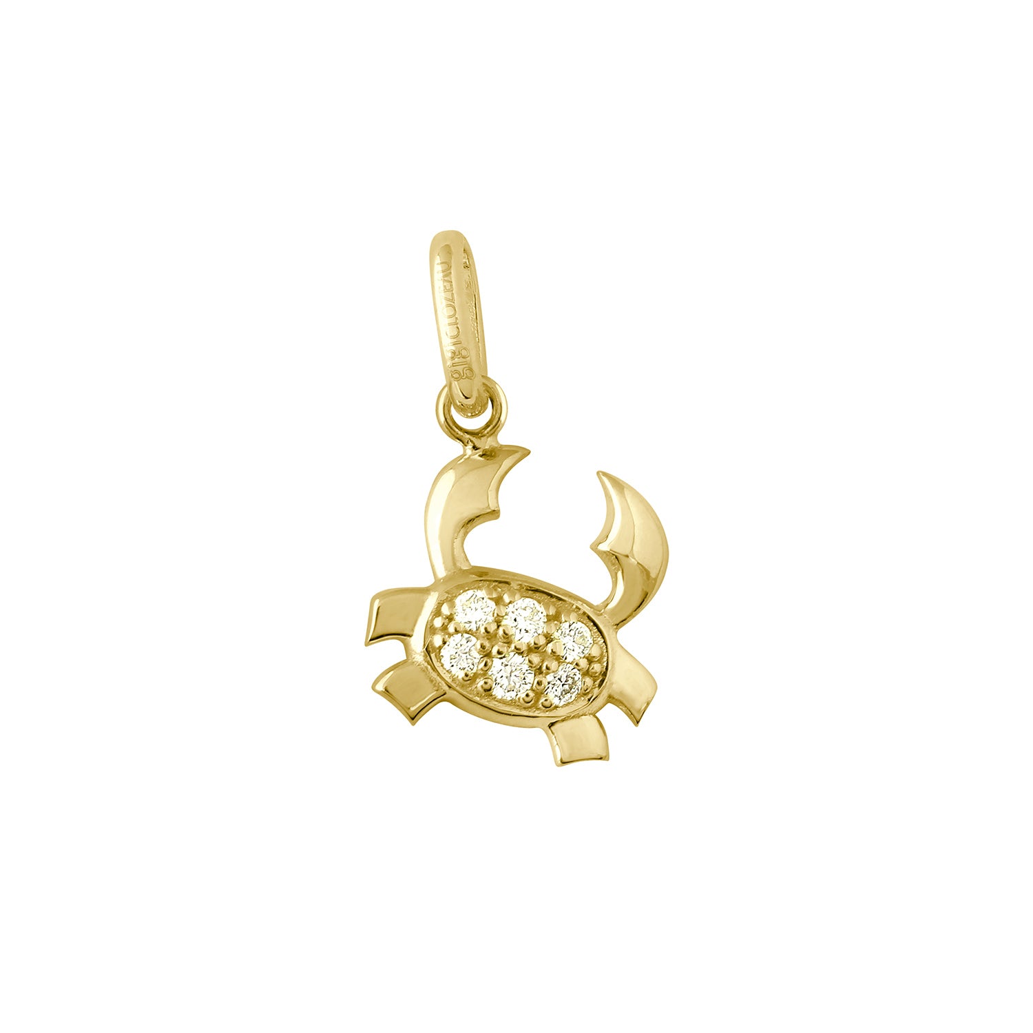 Gigi Clozeau - Cancer Diamond Pendant, Yellow Gold