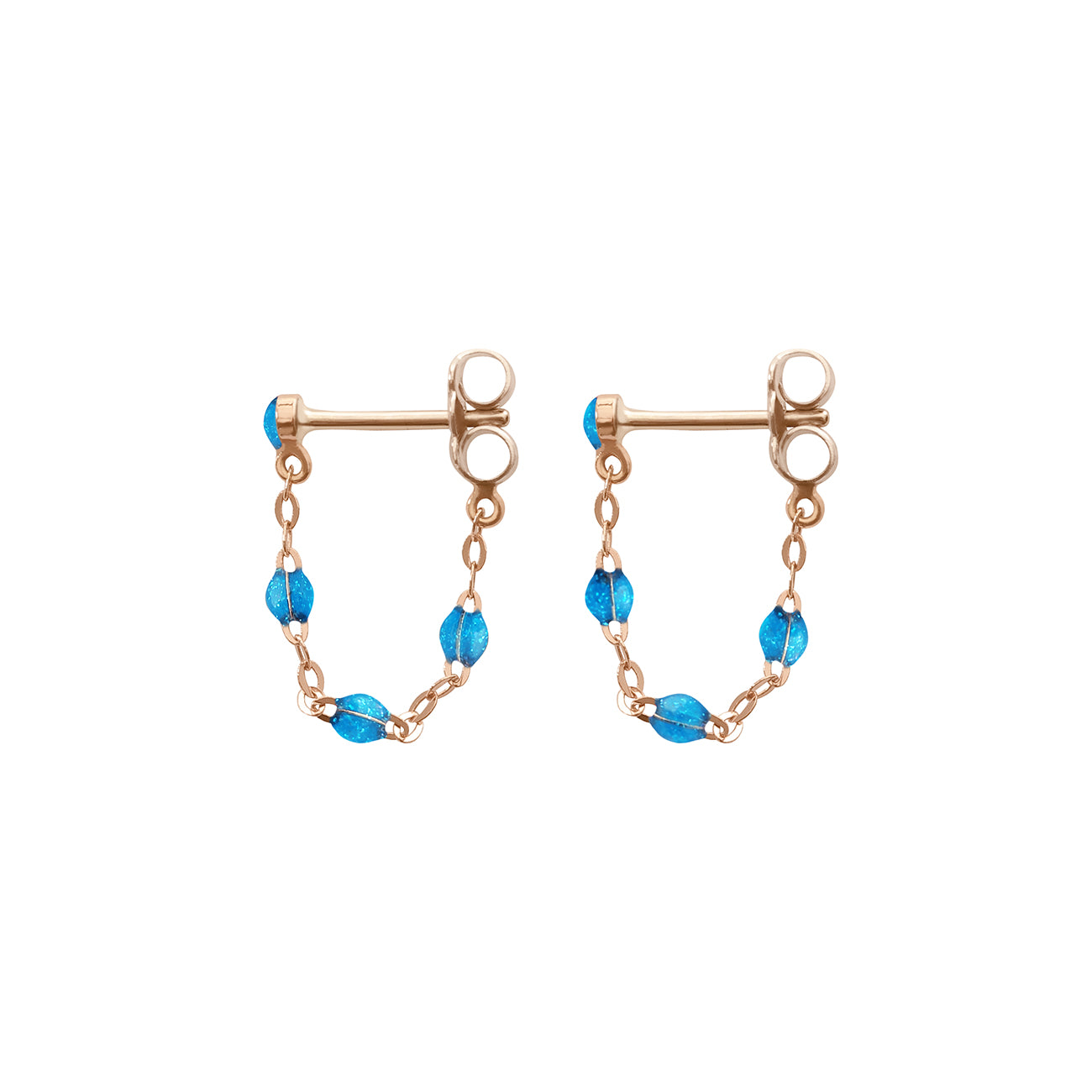 Gigi Clozeau - Classic Gigi Azur Earrings, Rose Gold