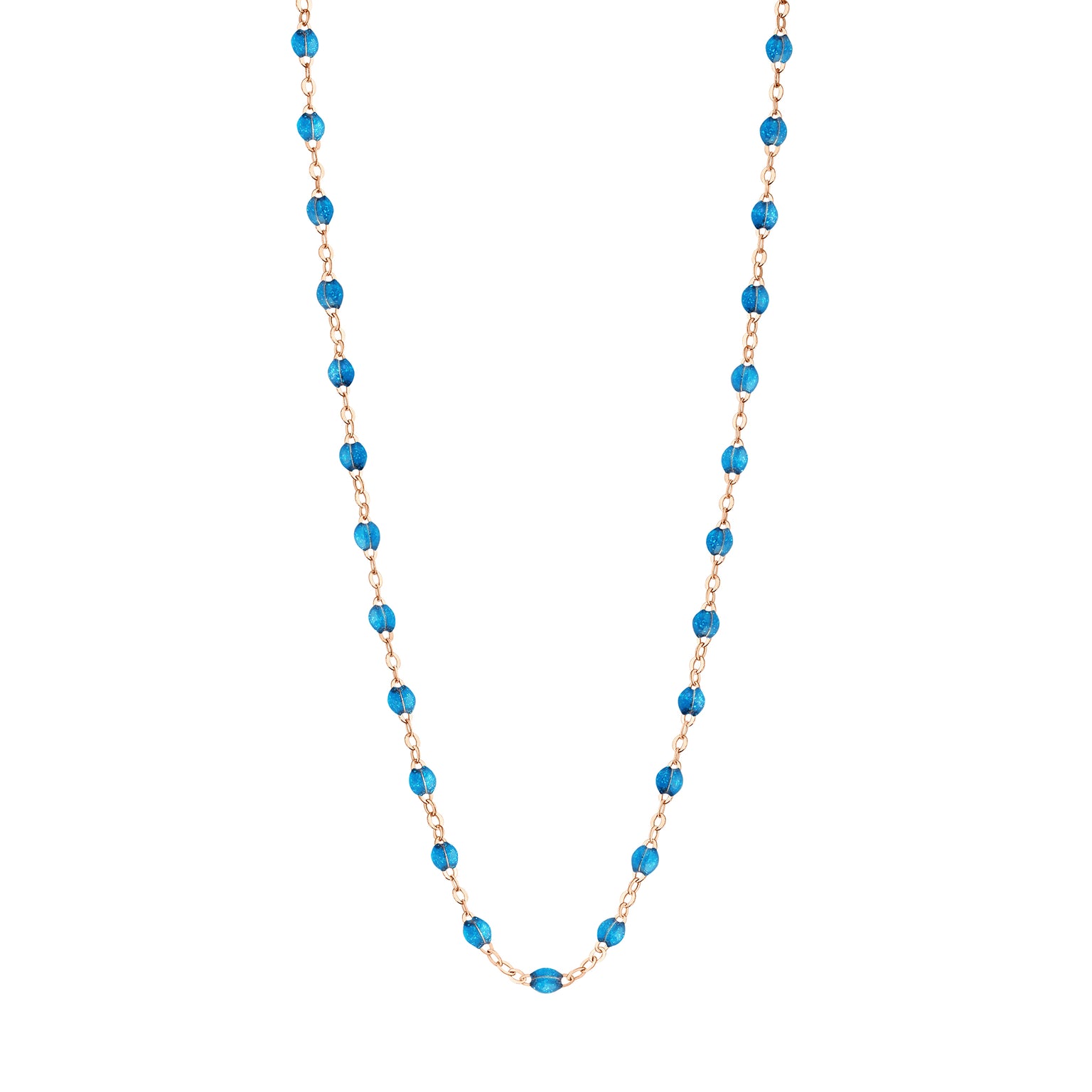 Gigi Clozeau - Classic Gigi Azur Necklace, Rose Gold, 17.7"